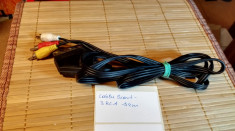 Cablu Scart - 3 RCA Tata 1,4 m foto