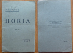 Aron Cotrus , Horia ; Placheta de versuri , 1937 foto