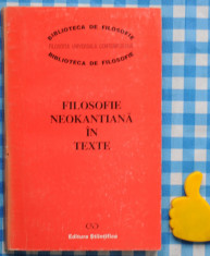 Filosofie neokantiana in texte foto