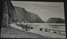 ORSOVA - Portiunea de drum Szechenyi - cazane, trasura, Dunarea 1912 foto