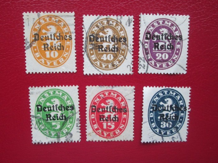 TIMBRE GERMANIA SERIE STAMPILATA NEUZATA