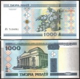 !!! BELARUS - 1.000 RUBLE 2000 (2011) - P 28 b - UNC / CU FIR DE SIGURANTA