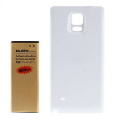 Acumulator De Putere Samsung Galaxy Note 4 N910 Cu Capac Baterie Spate Alb foto