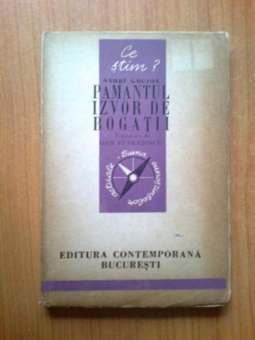 w2 Pamantul Izvor De Bogatii - andre Goujon