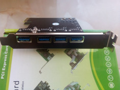 Adaptor interfata PCI-E la 4 x USB 3.0 foto