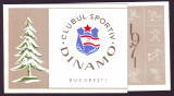 1971 Felicitare La Multi Ani, Clubul Sportiv DINAMO Bucuresti, emblema