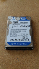 HDD LAPTOP WESTERN DIGITAL S-ATA 2.5&amp;quot; 250GB WD2500BEVT DEFECT foto