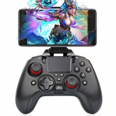 GamePad Bluetooth cu touchpad, suport smartphone reglabil 6 inch, Android,Rii Tek foto