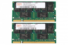 Memorie laptop RAM DDR1 1gb Hynix 333Mhz PC2700 (NOU) foto