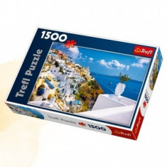 Puzzle Peisaj Santorini.Grecia - 1500pcs foto