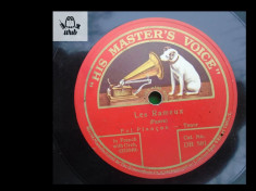 Enrico Caruso disc patefon gramofon His master&amp;#039;s voice DB 639 stare impecabila! foto