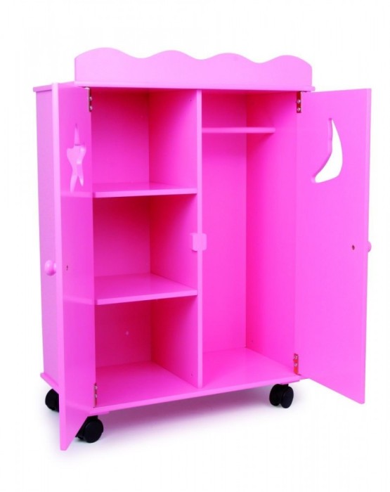 Dulap pentru papusi roz SMALL FOOT COMPANY foto mare Dulap pentru papusi roz SMALL FOOT COMPANY foto mare