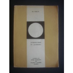GH. GALBURA - INTRODUCERE IN ALGEBRA