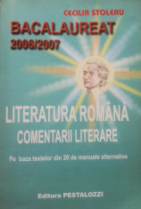 BACALAUREAT LITERATURA ROMANA COMENTARII LITERARE - Cecilia Stoleru foto