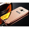 Bumper Samsung Galaxy J5 J510 2016 Aluminiu + Capac Mirror Rose Gold