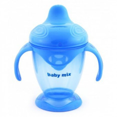 Pahar de copii antivarsare Baby Mix - Albastru foto