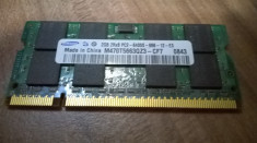 MEMORIE RAM LAPTOP 2 GB DDR2 800 MHZ SAMSUNG IMPECABILA foto