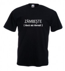 Tricou cu mesaj ZAMBESTE,L, Tricou personalizat,Tricou cadou foto