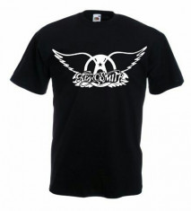 Tricou AEROSMITH,L, Tricou personalizat,Tricou Fruit of the Loom,Rock foto