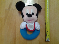 Mickey Mouse, jucarie zornaitoare, de plus 16 x 10 cm foto