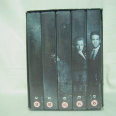 Set 5 casete video colectia Dosarele X,sezonul 3,stare perfecta.