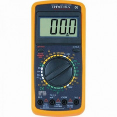 Multimetru digital DT-9208A cu carcasa antisoc foto