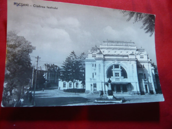 Ilustrata Focsani - Teatrul , circulat 1960