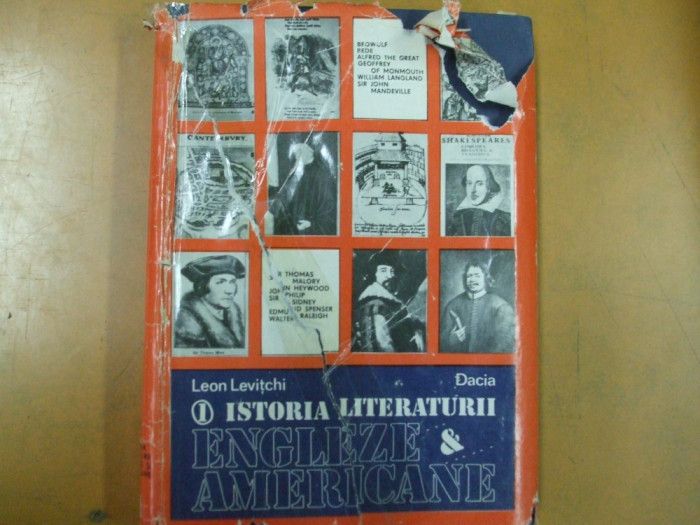 O istorie a literaturii engleze si americane L. Levitchi vol 1 Cluj 1985 001