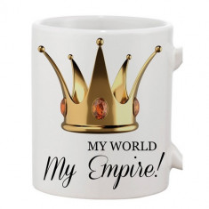 Cana Personalizata ?My world my Empire? foto