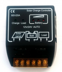 Regulator / Controller solar 10A foto