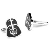 Butoni STAR WARS Darth Vader argintii metal + ambalaj cadou, Inox