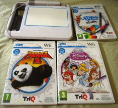uDraw Wii + 3 jocuri originale uDraw Studio, Kung fu panda 2, Disney Princess! foto