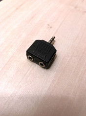 Spliter 3.5mm Stereo Jack Plug to 2 x Socket - Headphone foto