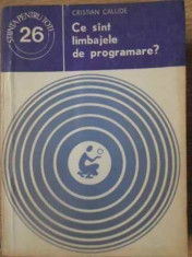 Ce Sant Limbajele De Programare - Cristian Calude ,392016 foto