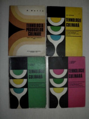 TEHNOLOGIE CULINARA, LOT 4 VOLUME, 1973 foto