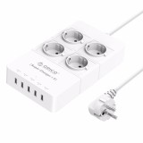 Prelungitor 4 prize + Incarcator (iphone, iPad, samsung) 5 port 5v 2,4A/port 40W