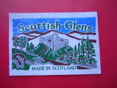 HOPCT EMBLEMA SCOTIA SCOTTISH GLENS/VIZITATI SCOTIA D= 100/70 MM-MATERIAL TEXTIL foto