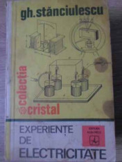 Experiente De Electricitate - Gh. Stanciulescu ,391957 foto