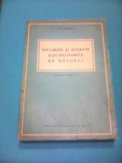 MASURARI SI APARATE ELECTROTEHNICE DE MASURAT DE V.S.POPOV 1954,355 PAGINI foto
