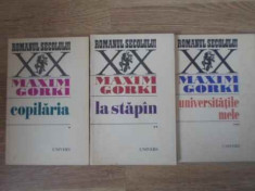 Copilaria. La Stapan. Universitatile Mele Vol.1-3 - Maxim Gorki ,392053 foto