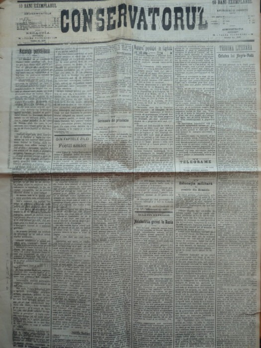 Ziarul Conservatorul , nr.166 din 1906