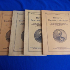 REVISTA SANITARA MILITARA * LOT 4 BUCATI - 1932-1935 *