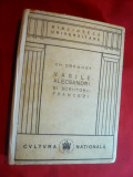Ch.Drouhet - V.Alecsandri si Scriitorii Francezi -Prima Ed. 1924 Ed.Cultura