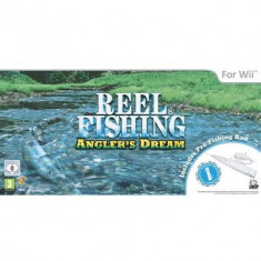 Reel Fishing Angler&amp;#039;s Dream + Fishing Rod Wii foto