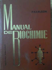 Manual De Biochimie - P. Karlson ,392044 foto