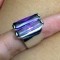 Inel placat cu AUR 18K si Swarovski mov - marimea 6 ,16 mm