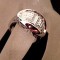 Inel placat cu aur alb 18k - marimea 6 ,16 mm