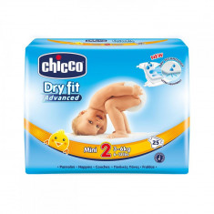 Scutece Chicco Dry Fit Advanced Mini, nr.2, 3-6kg, 25buc foto