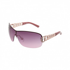 Ochelari de soare de dama Guess GU 7254 stil sport cu rama aurie si lentile mov violet, ID185 foto