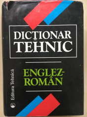 DICTIONAR TEHNIC ENGLEZ-ROMAN 1997 foto